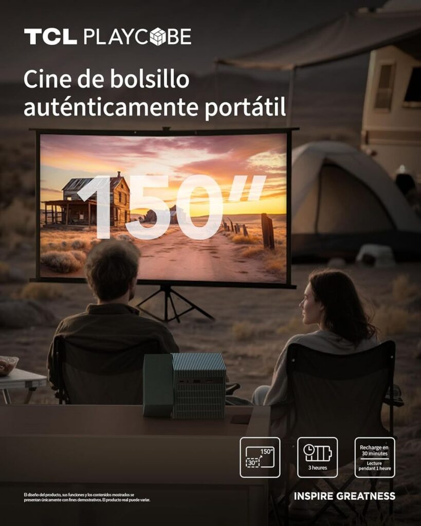 Descubre el TCL Projector PlayCube: Cine en Casa Portátil