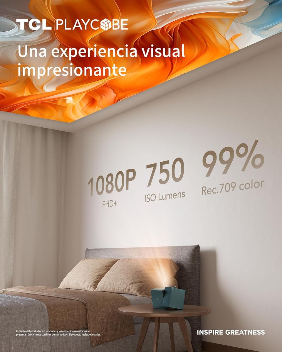 Descubre el TCL Projector PlayCube: Cine en Casa Portátil