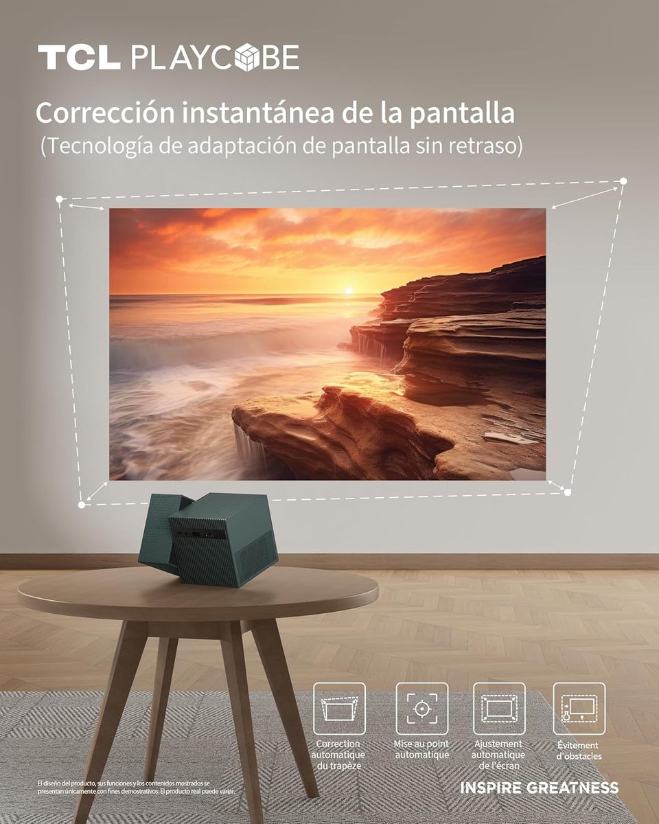 Descubre el TCL Projector PlayCube: Cine en Casa Portátil