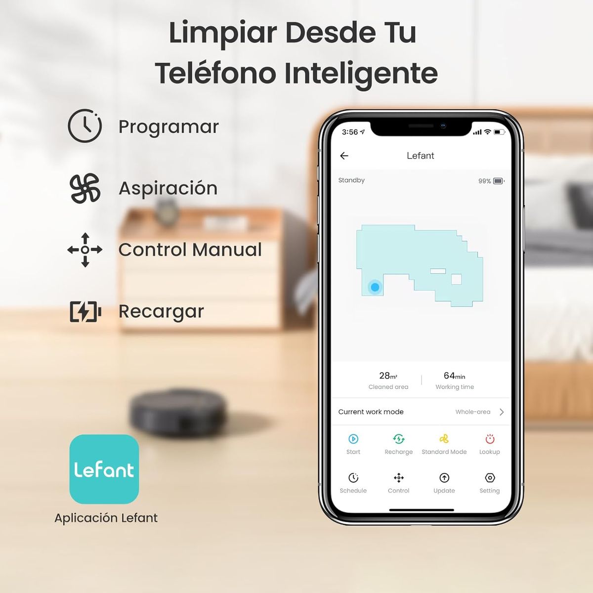 Lefant M210P: Limpieza inteligente y eficaz para tu hogar