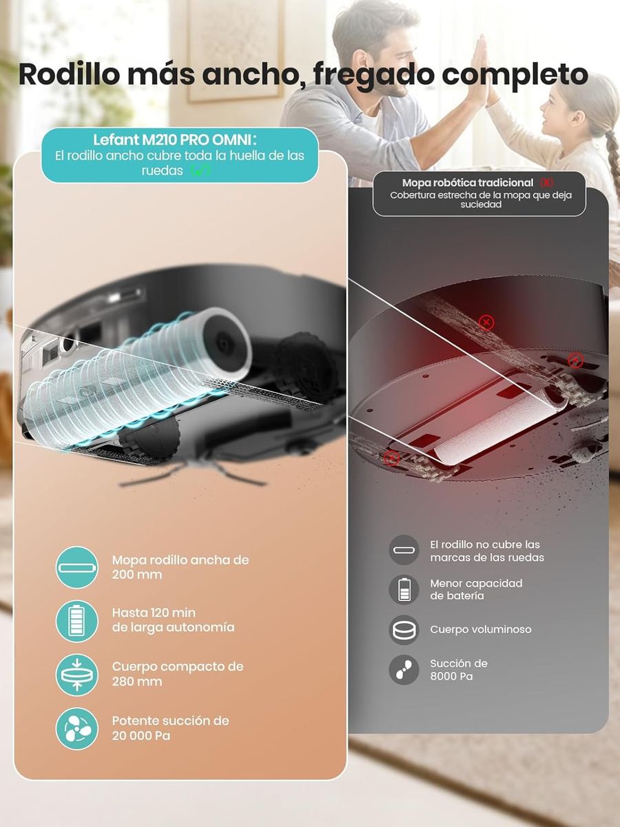 Lefant M210 Pro Omni: Limpieza inteligente sin esfuerzo
