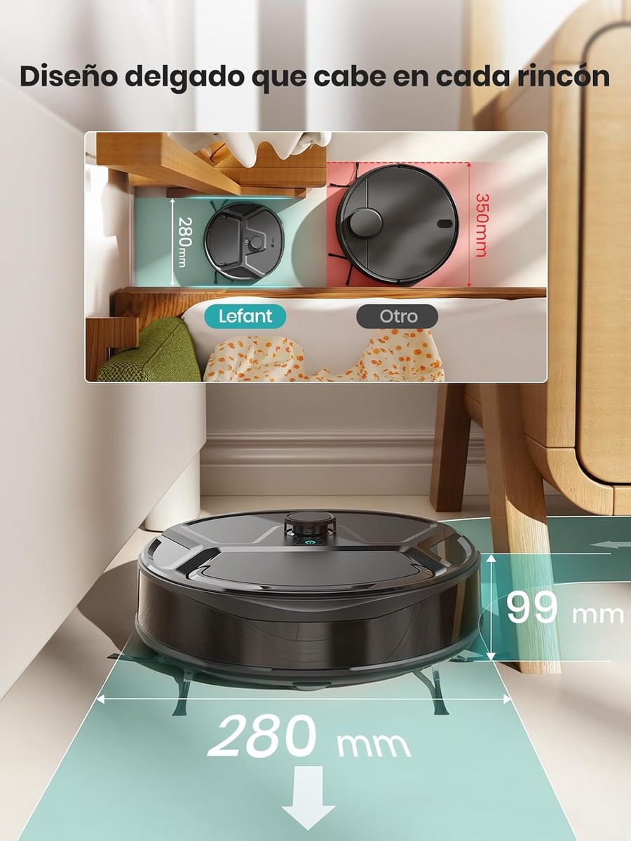 Lefant Robot Aspirador y Fregasuelos: Potencia y Precisión