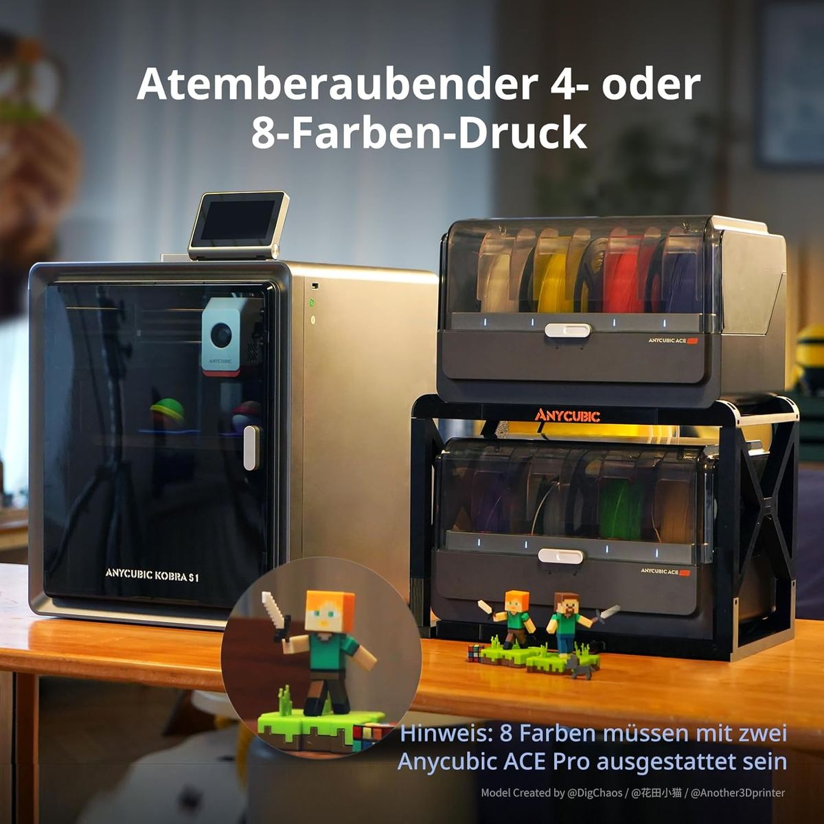 ANYCUBIC Kobra S1 Combo : Impression 3D ultrarapide et multicouleur