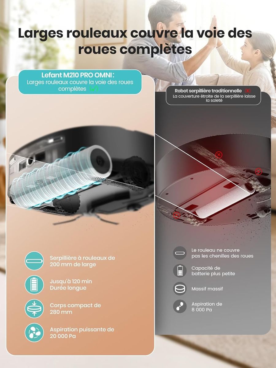 Lefant FR(ZYG) M210 PRO OMNI : L’aspirateur robot ultime