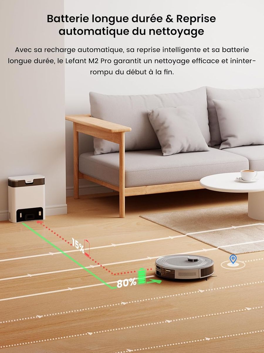 Lefant M2 Pro : Le robot aspirateur intelligent qui révolutionne votre quotidien
