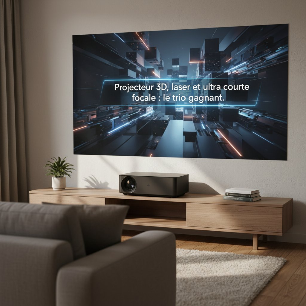 Projecteur 3D, laser et ultra courte focale : le trio gagnant