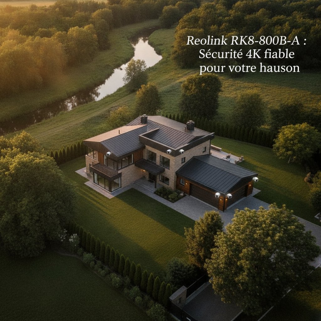 Reolink RLK8-800B4-A : Sécurité 4K fiable pour votre maison