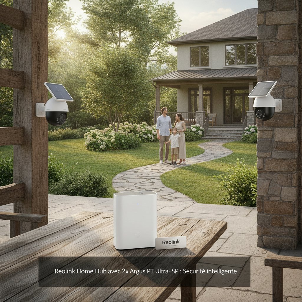 Reolink Home Hub avec 2x Argus PT Ultra+SP : Sécurité intelligente