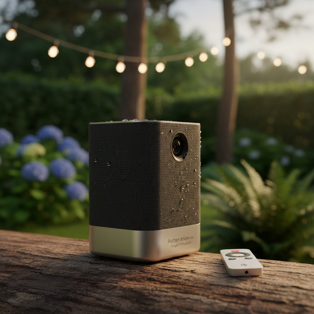 Aurzen BOOM mini: Google TV Projector for Every Space