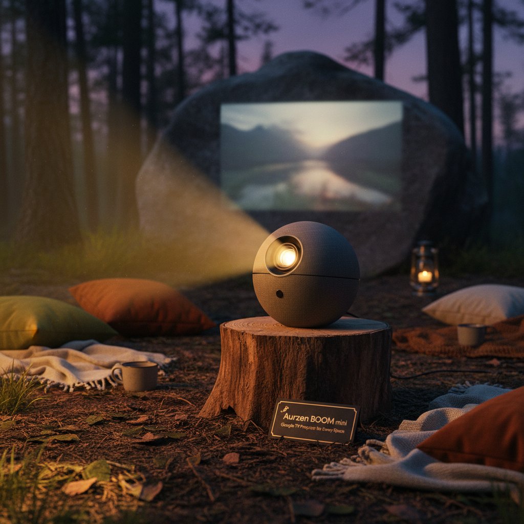 Aurzen - Aurzen BOOM mini: Google TV Projector for Every Space