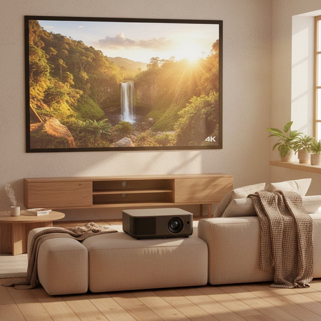 Aurzen - Aurzen EAZZE D1 MAX: 4K Smart Projector for Home Theater
