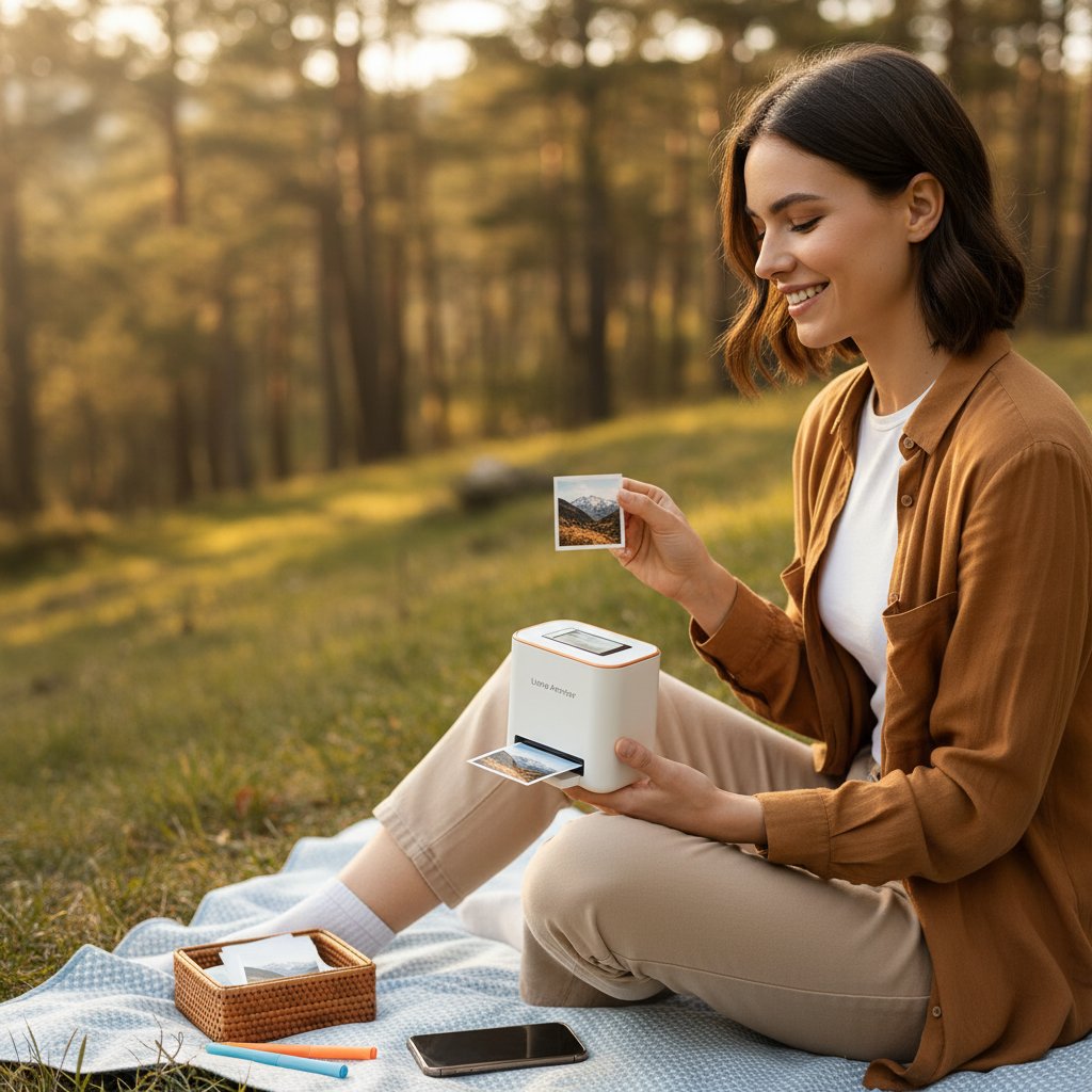 137955 - 137955 Liene Amber M110: Mini-Fotodrucker für Smartphone