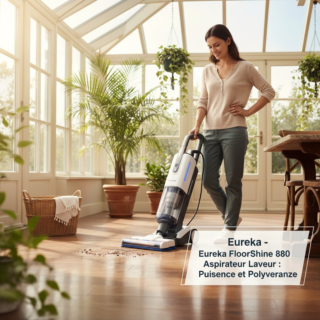 Eureka - Eureka FloorShine 880 Aspirateur Laveur : Puissance et Polyvalence