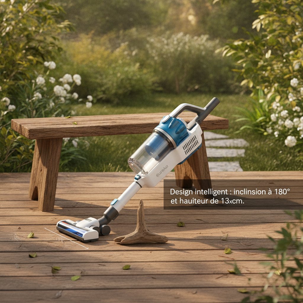 Design intelligent : inclinaison à 180° et hauteur de 13 cm