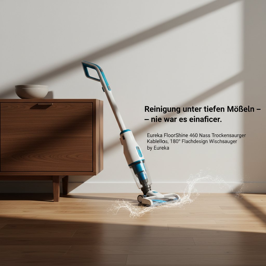 Reinigung unter tiefen Möbeln – nie war es einfacher