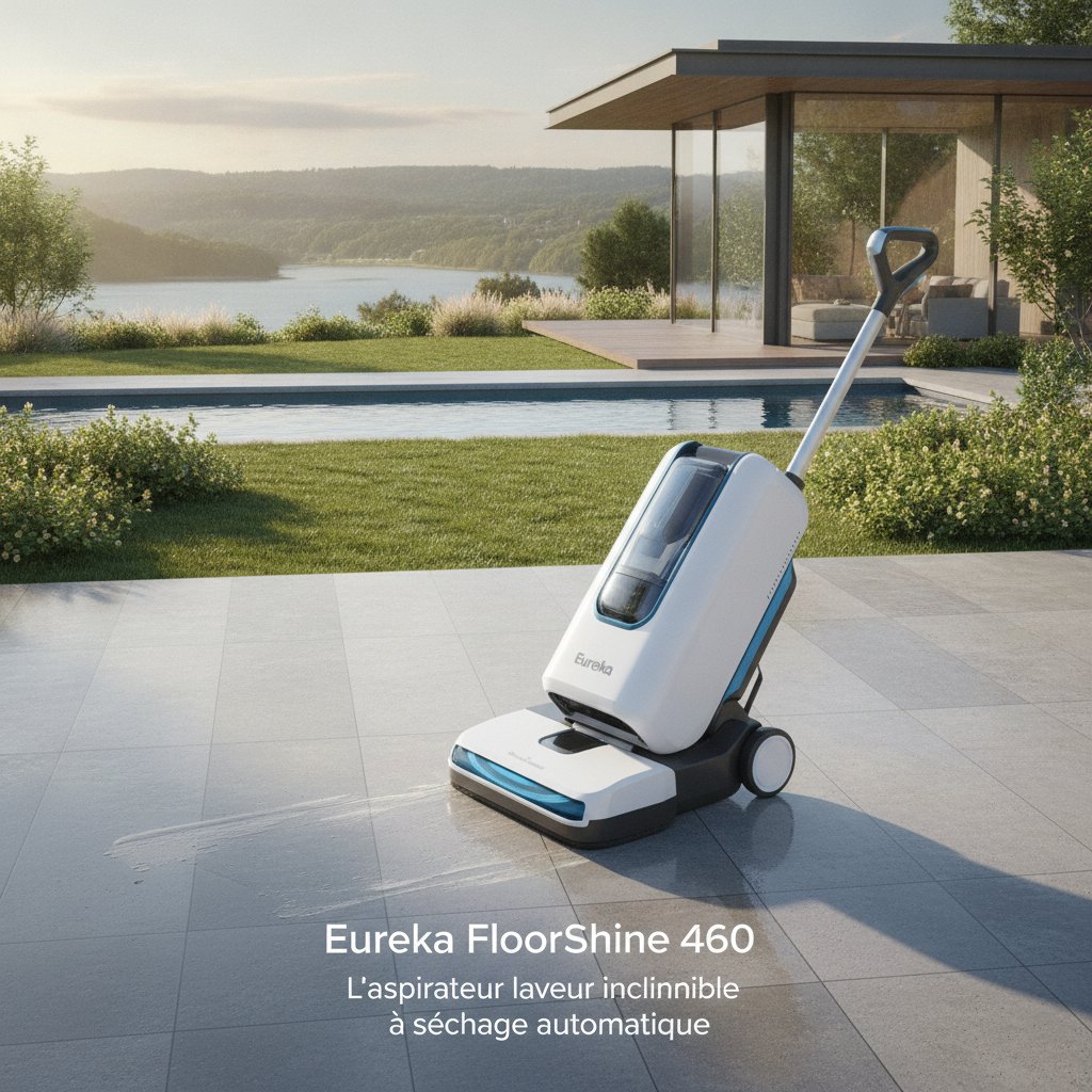 Eureka FloorShine 460 : L’aspirateur laveur inclinable à séchage automatique