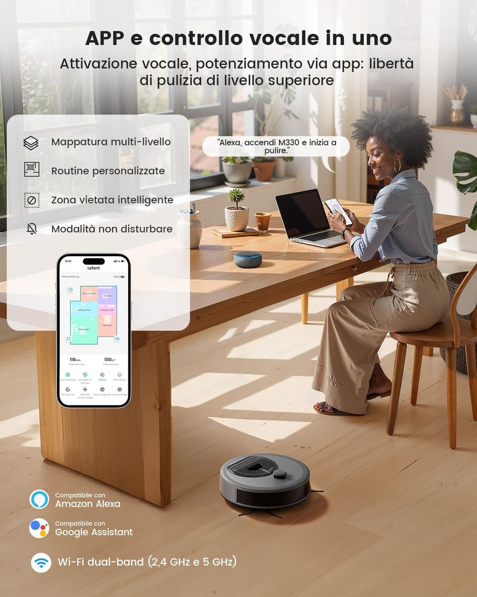 Lefant M330: Pulizia Intelligente per la Tua Casa