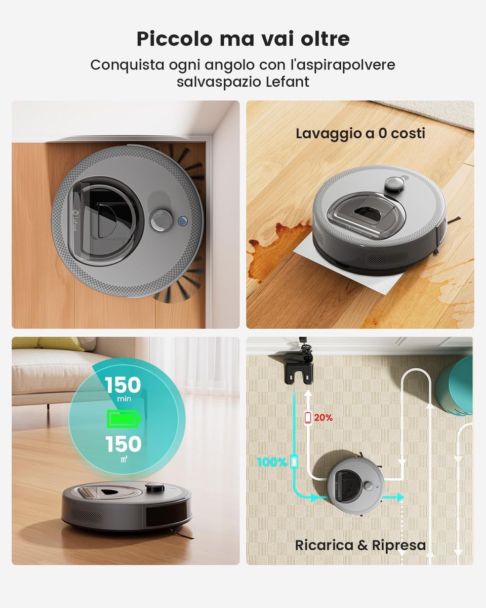 Lefant M330: Pulizia Intelligente per la Tua Casa