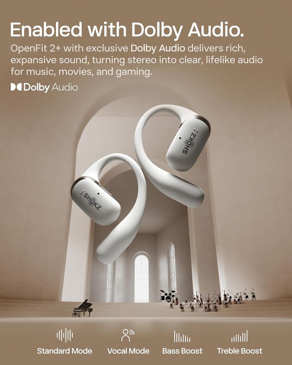 SHOKZ OpenFit 2+ – Unmatched Open-Ear Audio Freedom