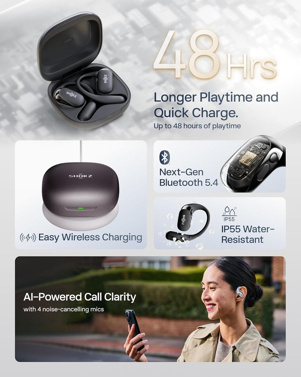 SHOKZ OpenFit 2+ – Unmatched Open-Ear Audio Freedom