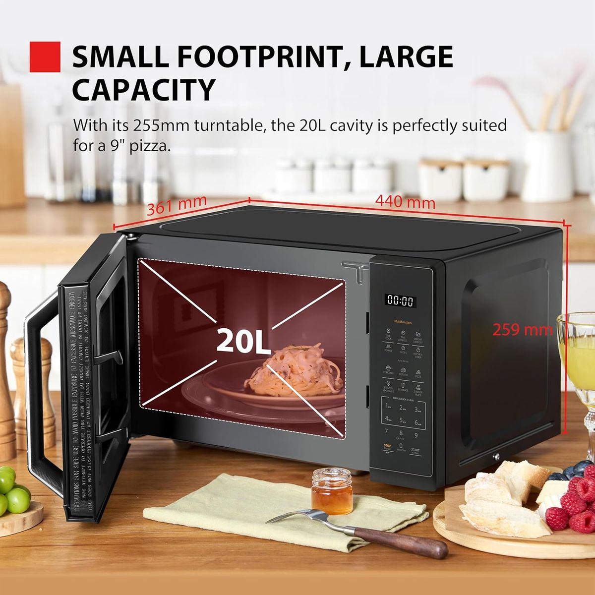 Toshiba MW3-EM20PF(MB): Compact Power for Modern Kitchens