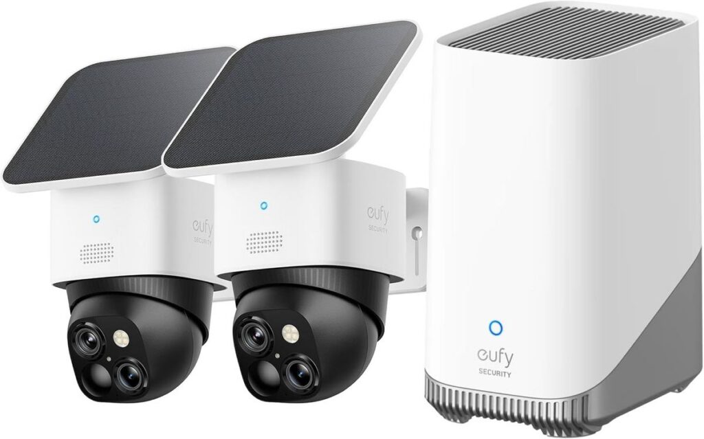 eufy Security SoloCam S340 2-Cam Kit: 3K 360° Outdoor Surveillance
