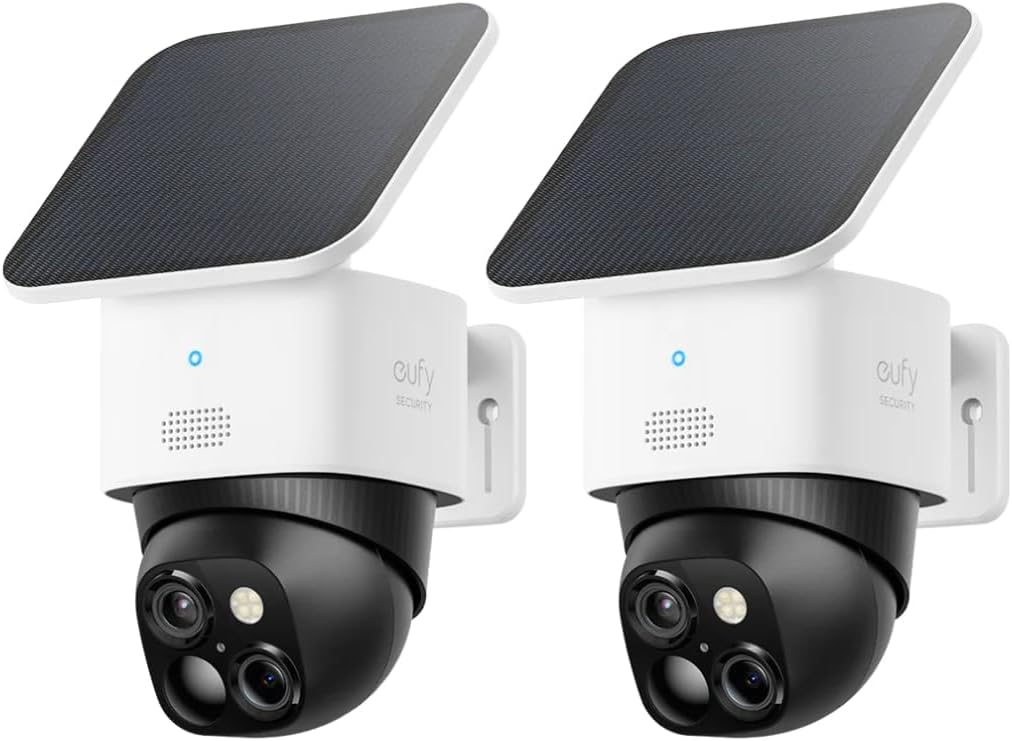 eufy Security SoloCam S340 2-Cam Kit: 3K 360° Outdoor Surveillance