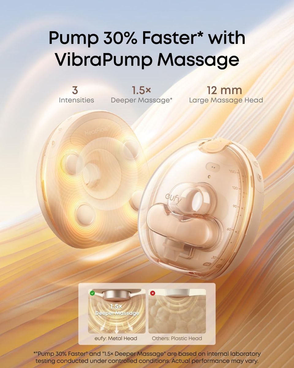 eufy security S2 Pro: Heated Massage Wearable Breast Pump