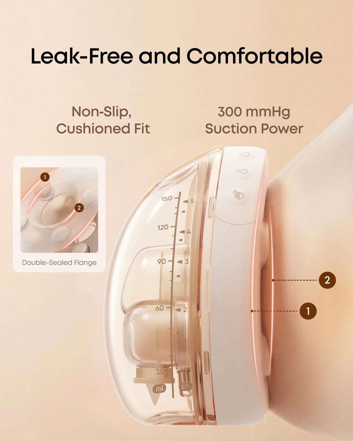 eufy security S2 Pro: Heated Massage Wearable Breast Pump