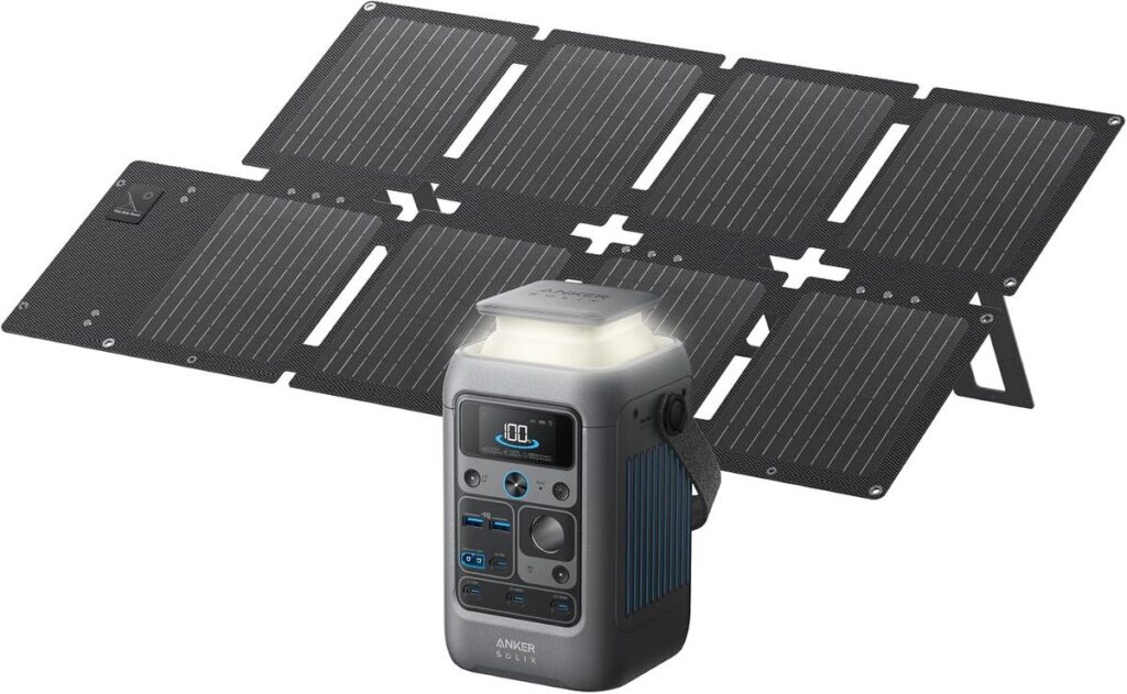 Anker SOLIX C300 DC Power Station + 60W Solar Panel