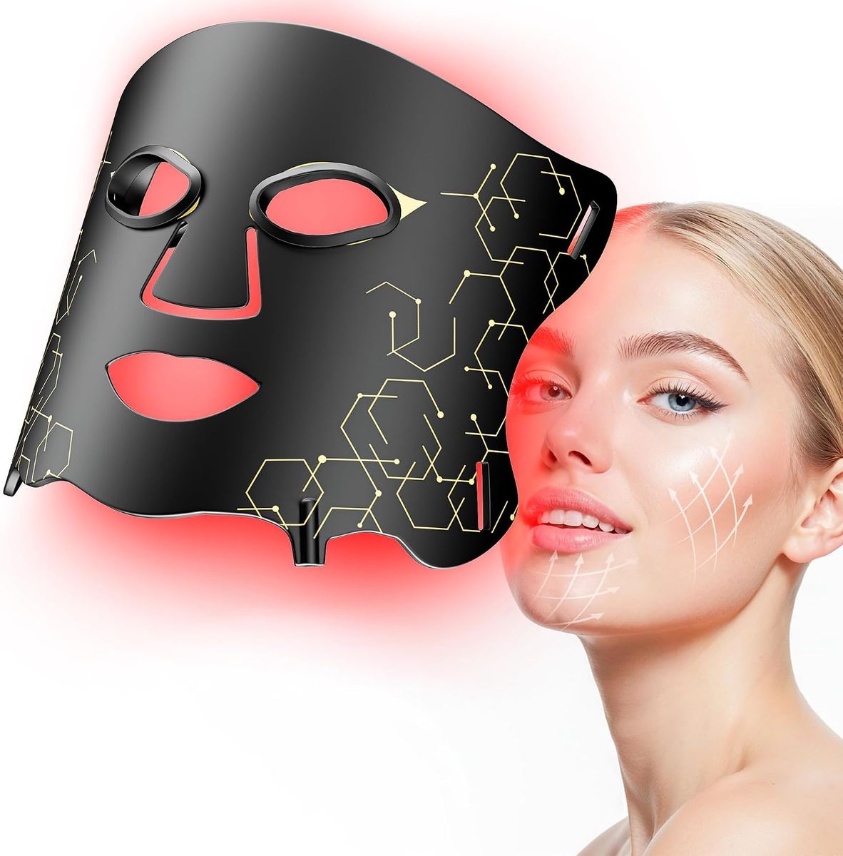 Aurphany Red Light Therapy Mask: Sculptural Skincare