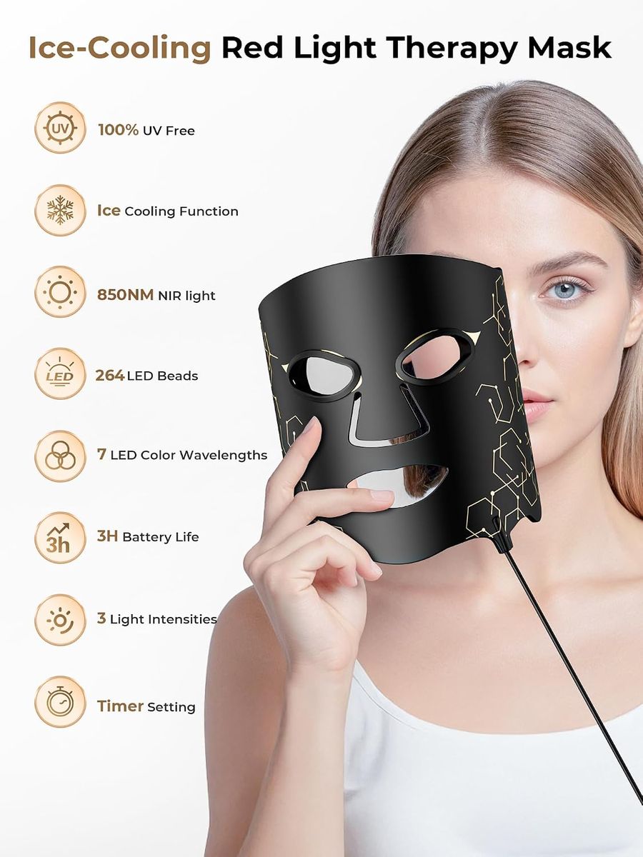 Aurphany Red Light Therapy Mask: Sculptural Skincare