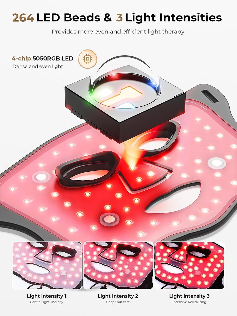 Aurphany Red Light Therapy Mask: Sculptural Skincare