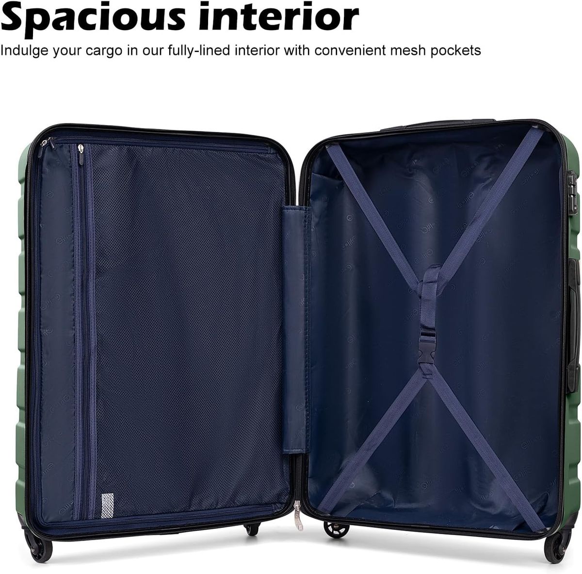 Coolife 3-Piece Hardshell Luggage Set – Travel Smarter, Spend Less