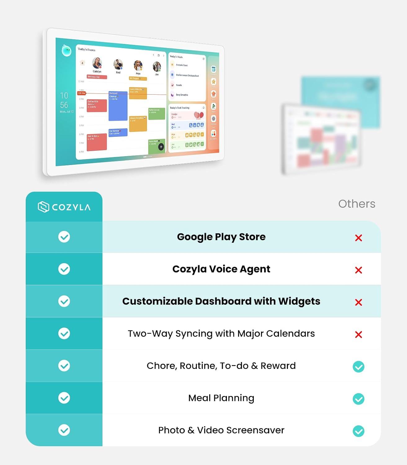 Cozyla Calendar Plus 2: The 24" Smart Dashboard That Eliminates Subscriptions