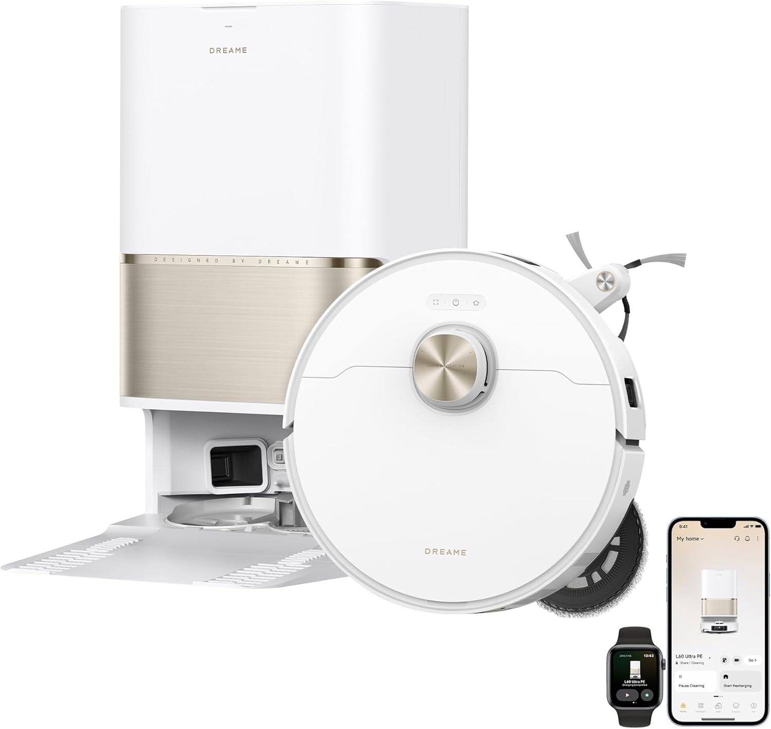 Dreame L60 Ultra PE Robot Vacuum: 30,000Pa Suction & Self-Cleaning