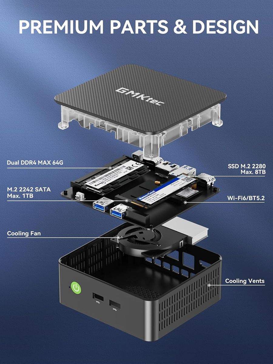 GMKtec G3 PRO Mini PC: i3-10110U, 16GB RAM, 4K Dual HDMI