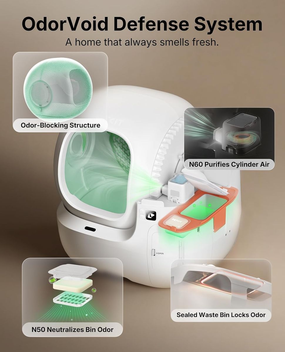 PETKIT Purobot Max Pro 2: AI Facial Recognition Litter Box