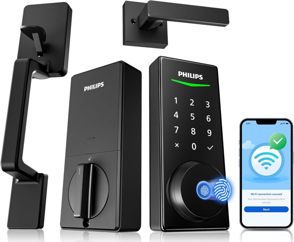 PHILIPS WiFi Smart Lock: Keyless Entry with Handle Set