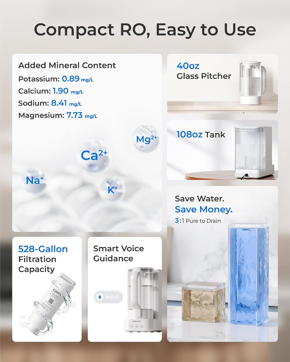 WFT Waterdrop C2SL: 7-Stage Mineral RO Countertop Filter