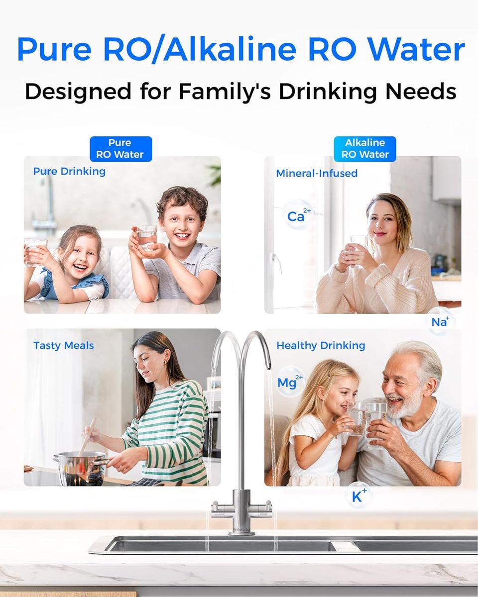 Waterdrop T4-A Alkaline pH+ RO Filter – Pure Water at Home