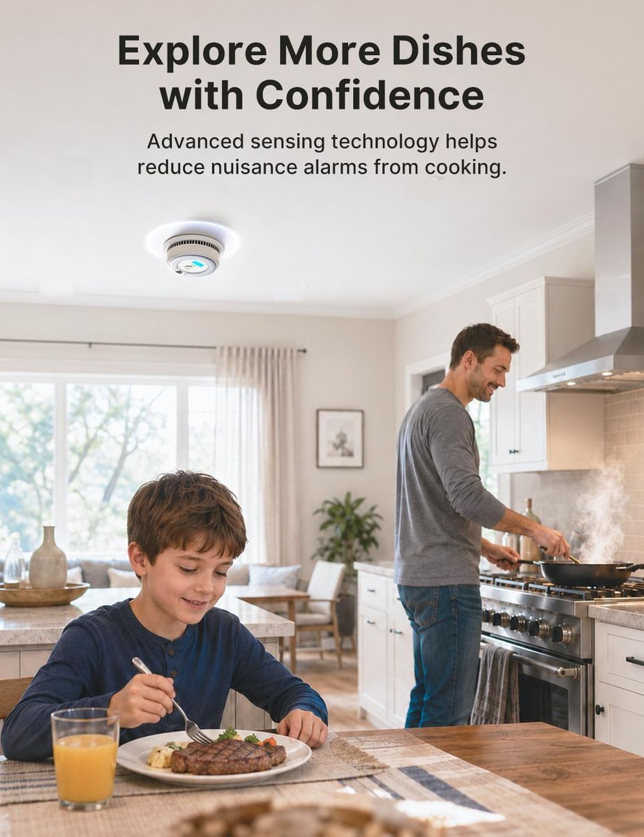 X X-Sense SC07 5-Pack: 2-in-1 Smoke & Carbon Monoxide Detector