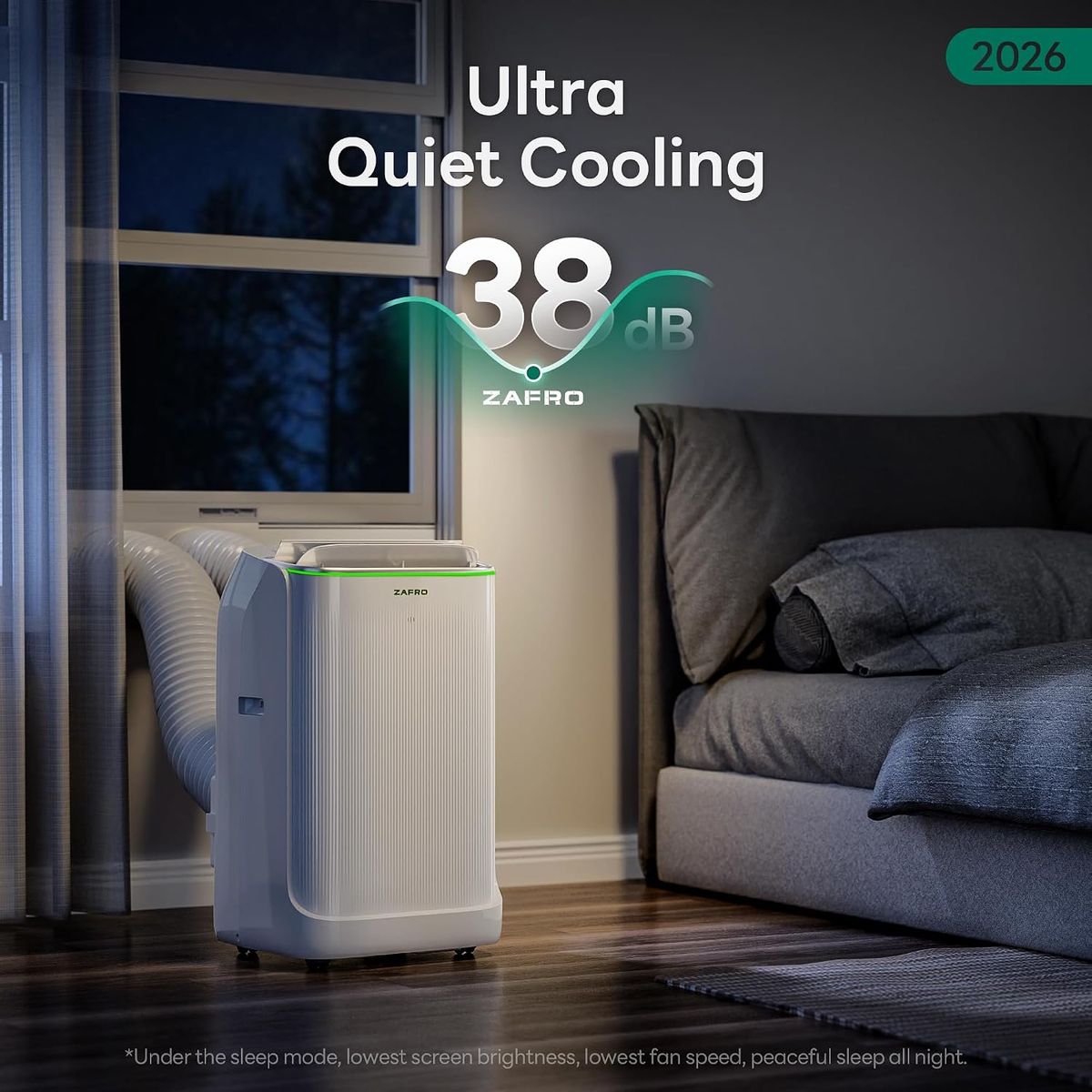 ZAFRO Smart Inverter 16000 BTU Dual Hose Portable AC