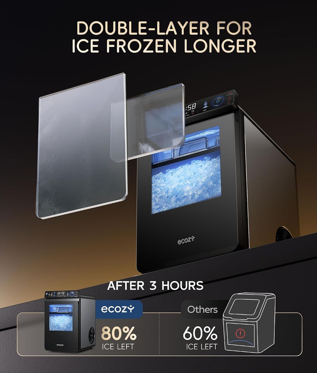 ecozy Nugget Ice Maker: Smart, Fast, Chewable Ice