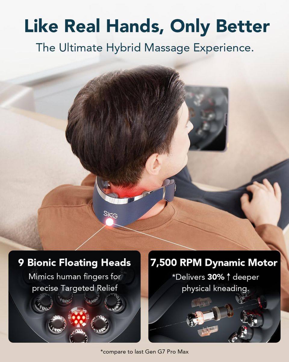 skgamz SKG G7 Pro Fold Neck Massager: The Designer’s Choice