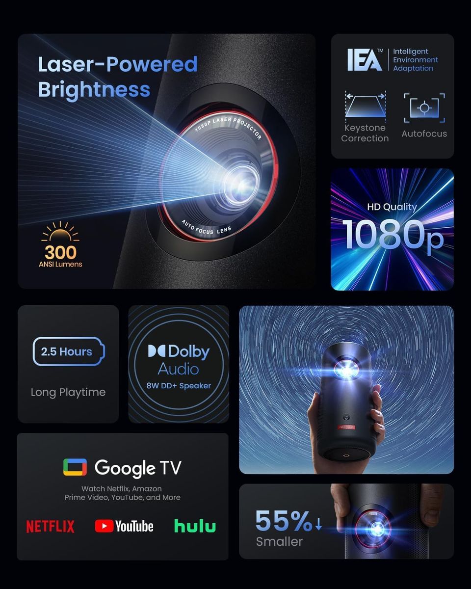 NEBULA Capsule 3 Laser by soundcore: Your Outdoor Cinema
