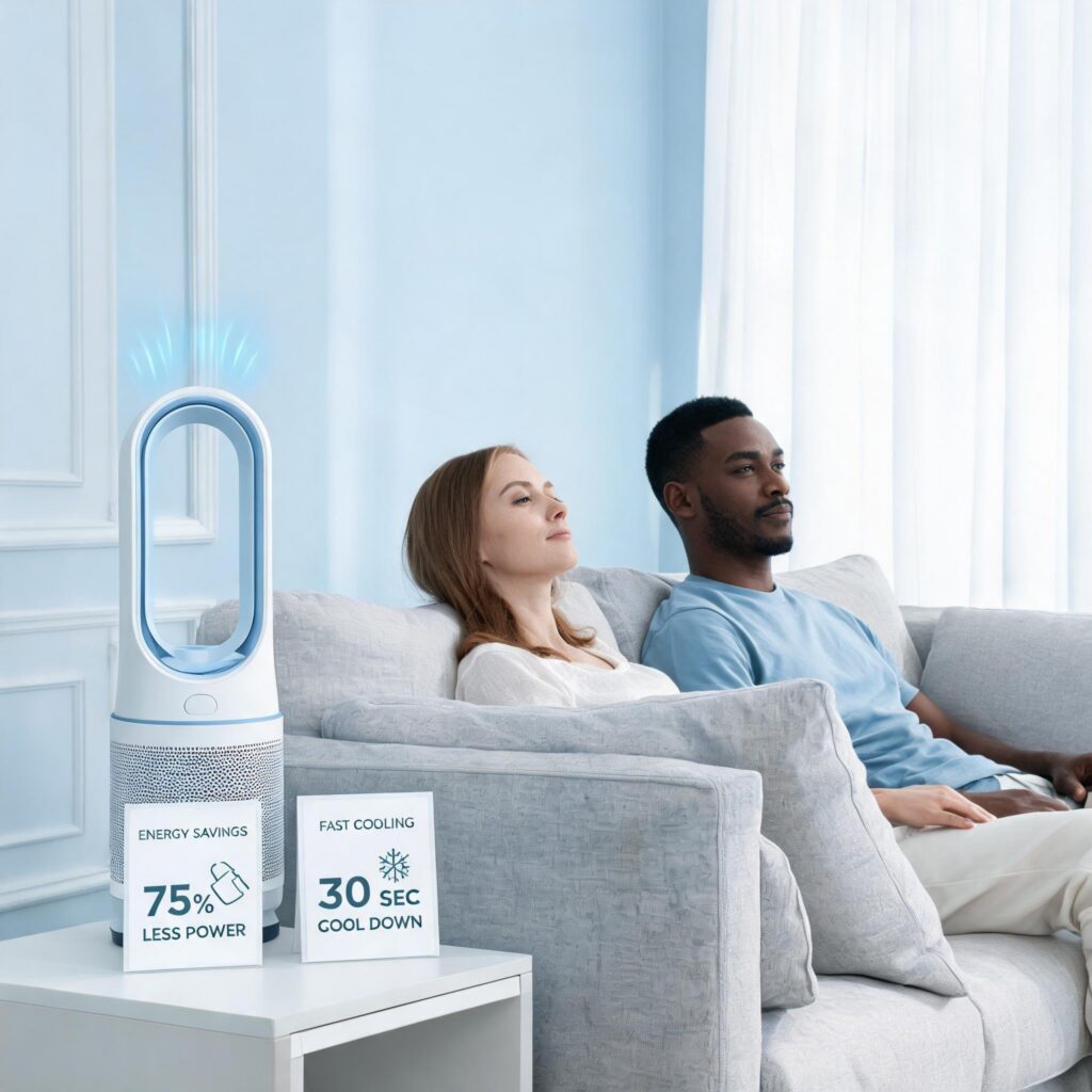 Beat the UK Heatwave with Get-airzuma's #1 Rated Bladeless Cooler