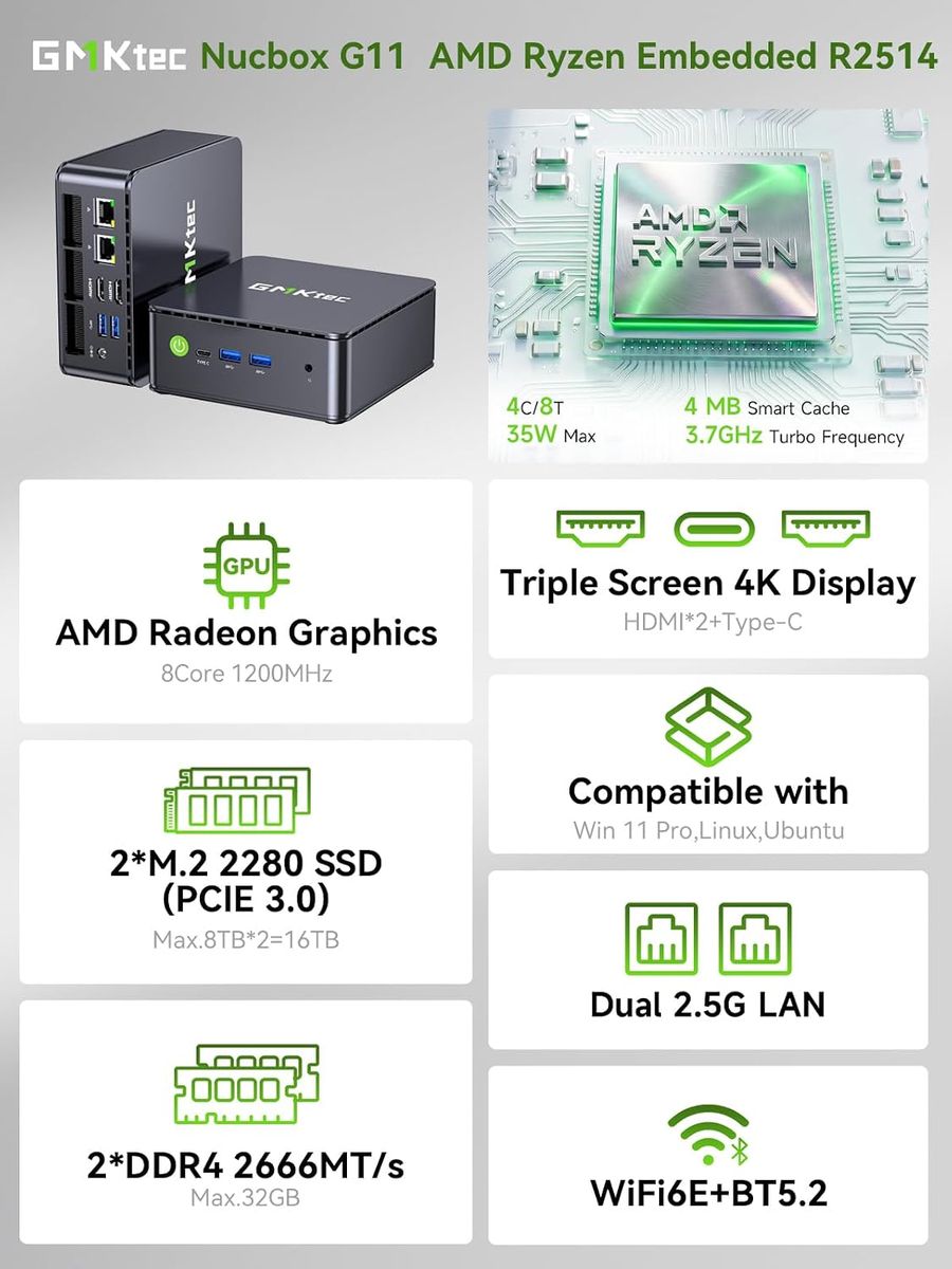 GMKtec Mini PC G11: Powerful Desktop for Busy Families