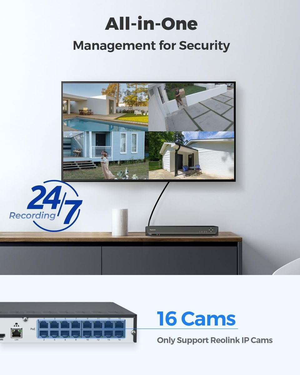 Reolink RLN16-410 NVR: Max Security, Zero Lag