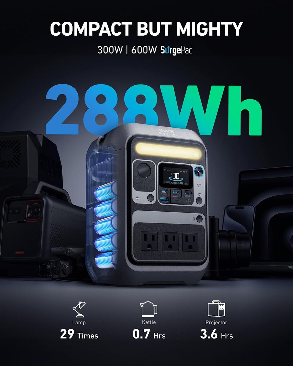 Anker SOLIX C300 Portable Power Station: Power Anywhere